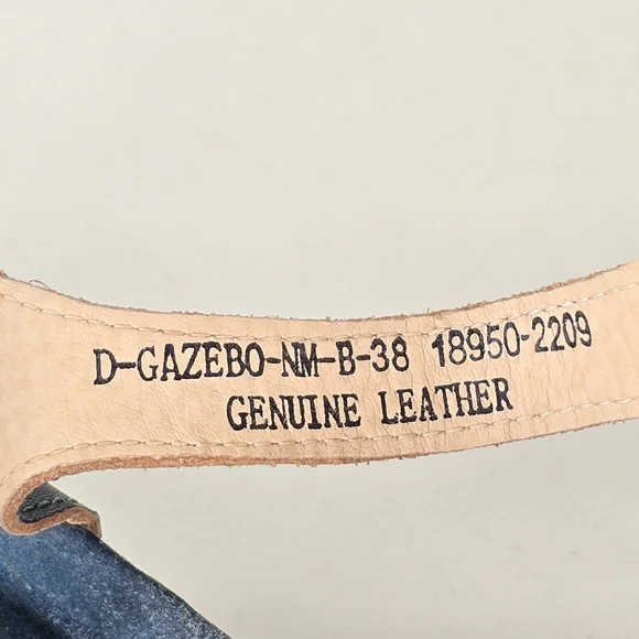 L’Artiste Gazebo Floral Leather Platform Wedge Sandals EU 38 US Size 7.5-8 - Picture 8 of 9